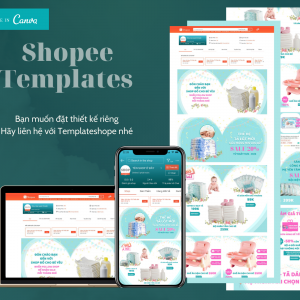 thiết kế templates trang trí shop online với canva
